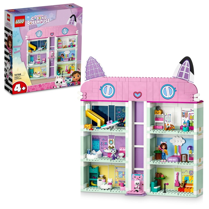 LEGO® Gabby's Dollhouse - Casa de papusi a lui Gabby 10788, 498 piese