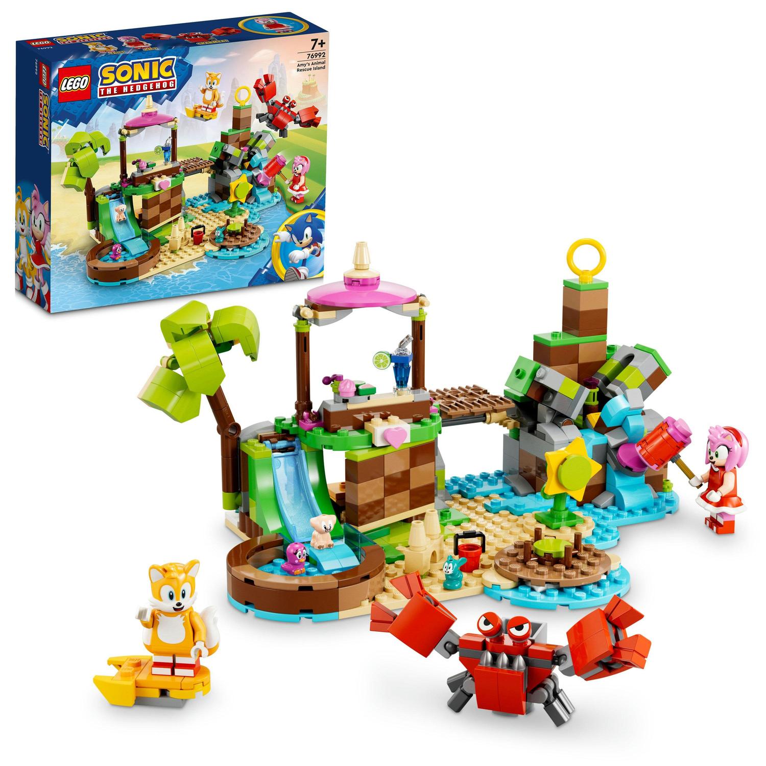 LEGO® Sonic - Insula lui Amy pentru salvarea animalelor 76992, 388 piese