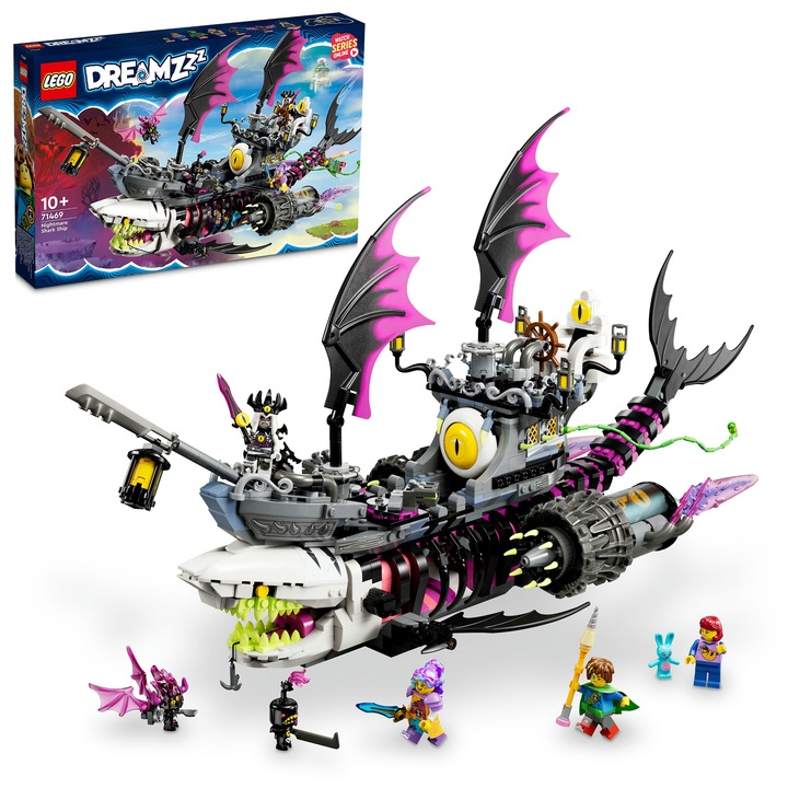 LEGO® DREAMZzz - Corabie-rechin de cosmar 71469, 1389 piese