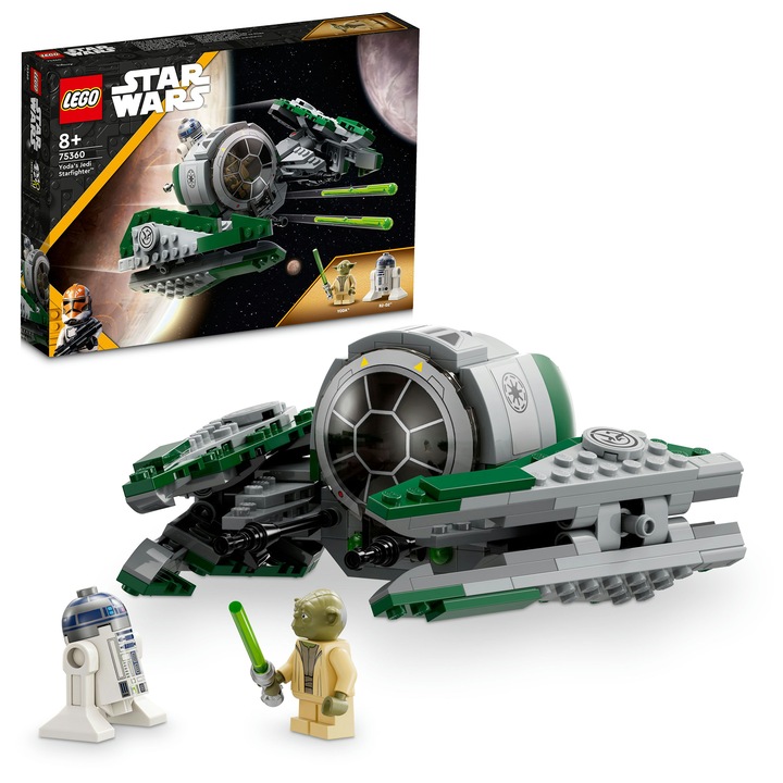 LEGO® Star Wars - Jedi Starfighter™ al lui Yoda 75360, 253 piese