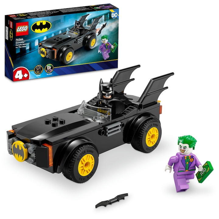 LEGO® DC - Urmarire pe Batmobile™: Batman™ contra Joker™ 76264, 54 piese