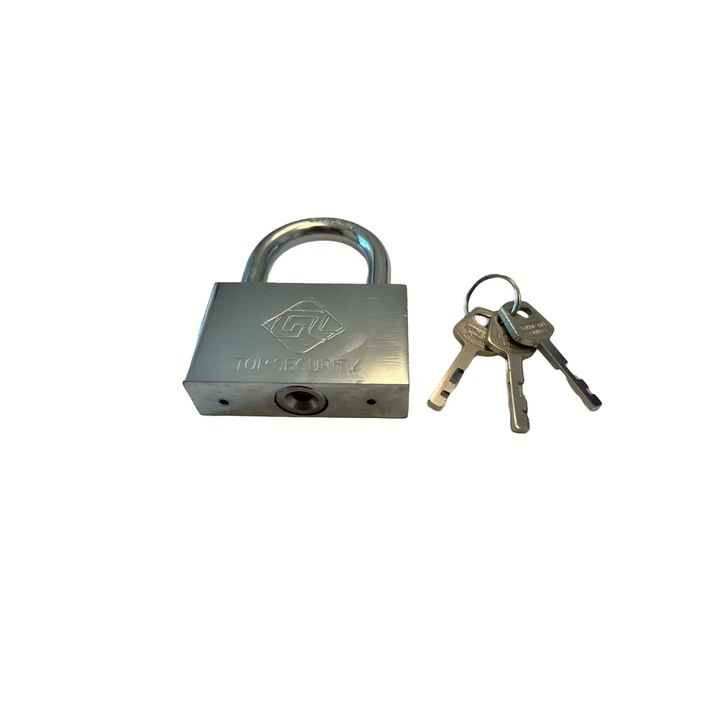 Стоманен катинар 70 мм 3 ключа