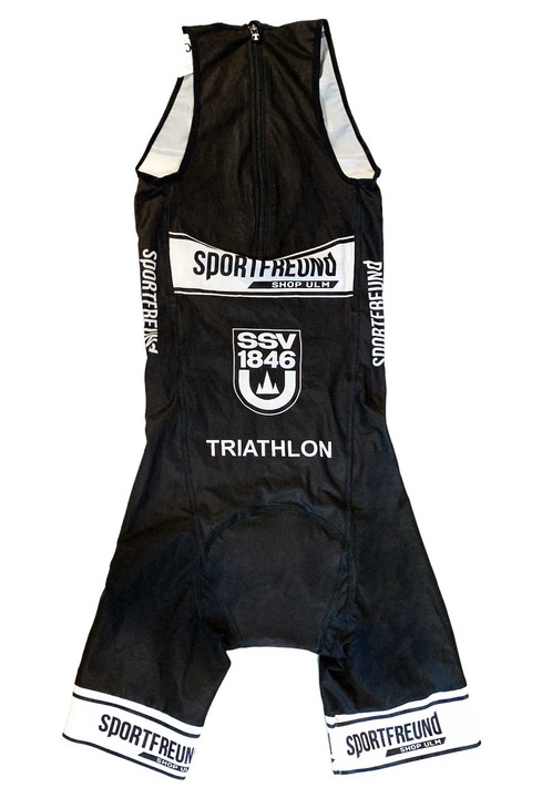 Costum de triatlon barbati, BioRacer, Poliamida, Negru, S
