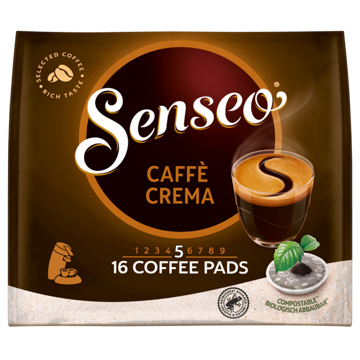 Paduri de cafea SENSEO Caffe Crema, 16 bauturi, 111 g
