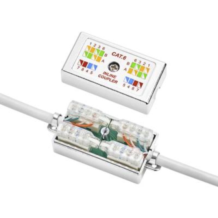 Разклонителна кутия за CAT 6, монтаж без инструменти, Renkforce (RF-4452186)