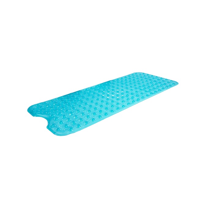 Fürdőszőnyeg Bajolem, PVC, türkiz, 40 x 100 cm