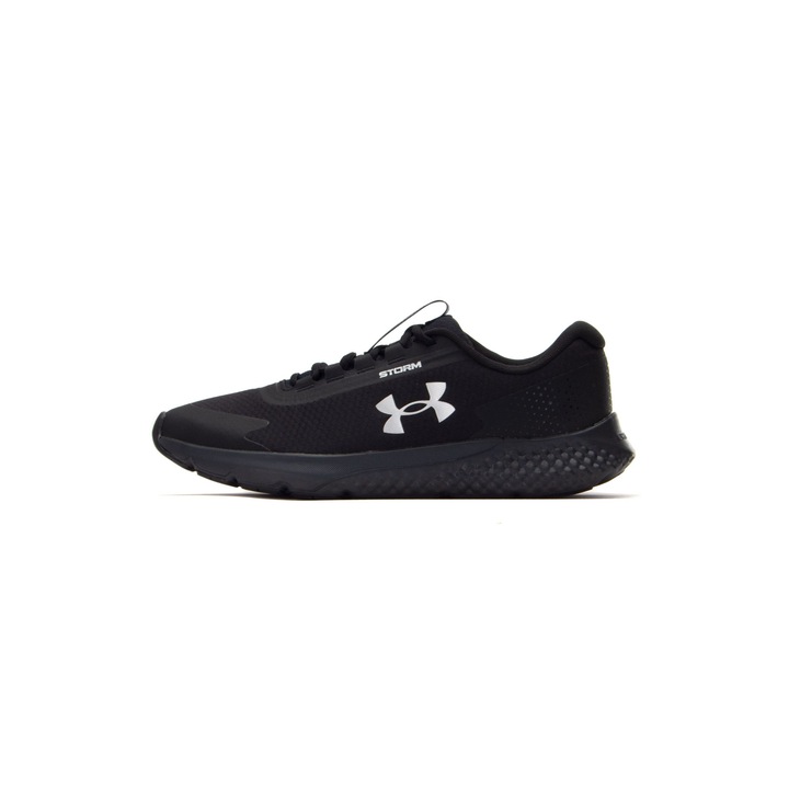 Under Armour, Pantofi rezistenti la apa pentru alergare Charged Rogue 3, Negru/Argintiu