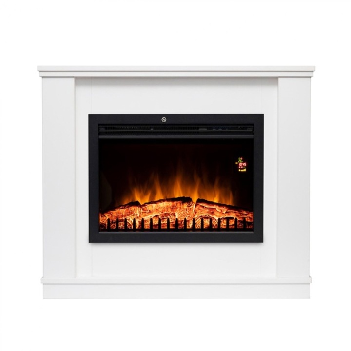 Home FKKF 01 + FKKI 03 KIT FKK Bora Bora beépíthető elektromos látványkandalló kerettel - fehér