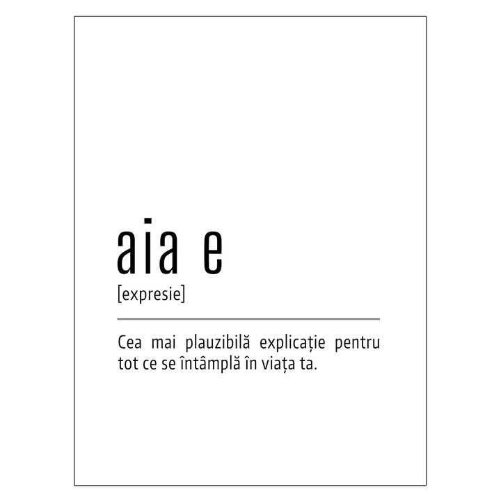 Afis, Aia e, 30x40cm