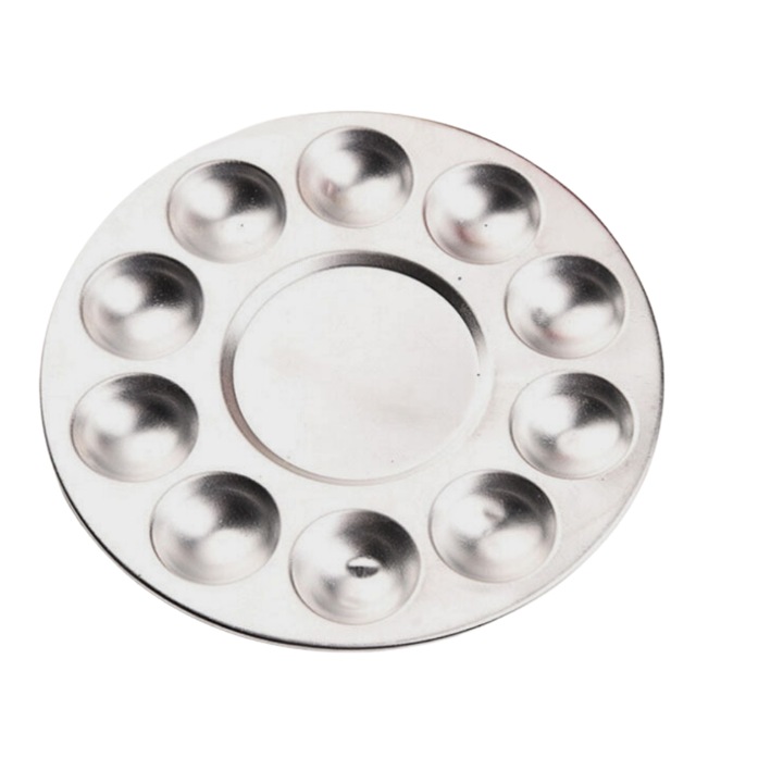 Paleta pictura, Wielorybie Rzeczy, Metal, 17 cm, Argintiu
