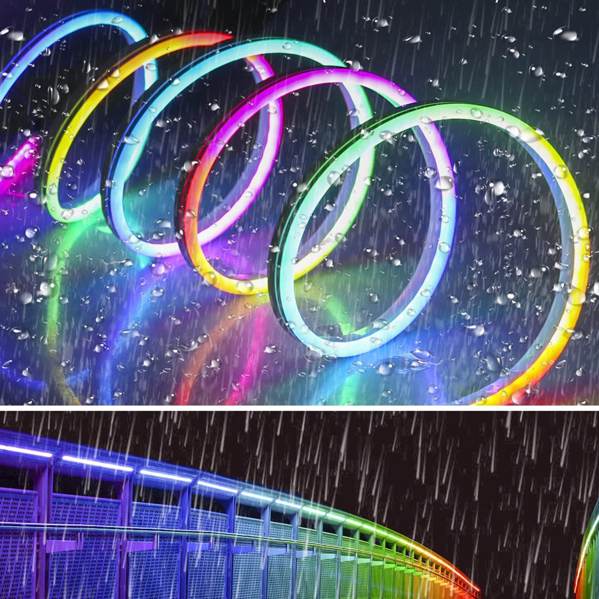 Multicolor Led Neon KIT Complet 5m Neon Flex Multicolor RGB Digital SMART WIFI - eMAG.ro
