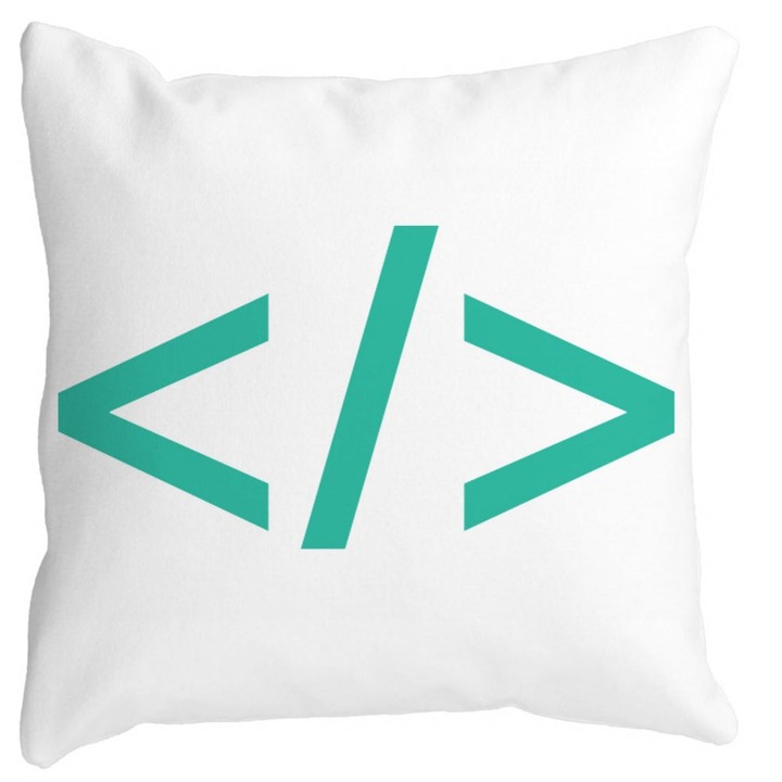 IT Coder Mat Square dekoratív párnahuzat, 40x40 cm