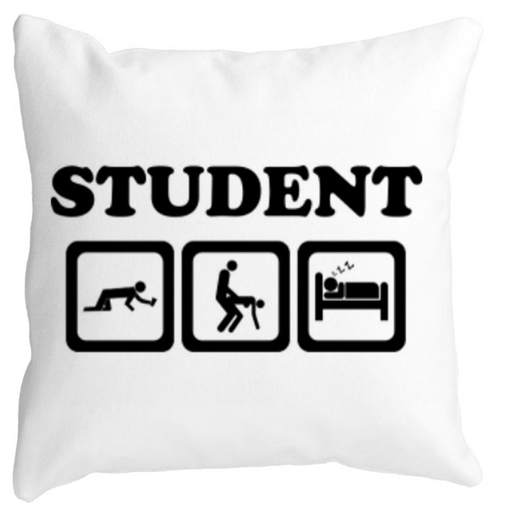 Négyzet alakú dekoratív szőnyeg diákpárnahuzat, 40x40 cm