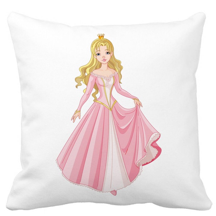 Golden Princess matt négyzet alakú dekoratív párnahuzat, 40x40 cm