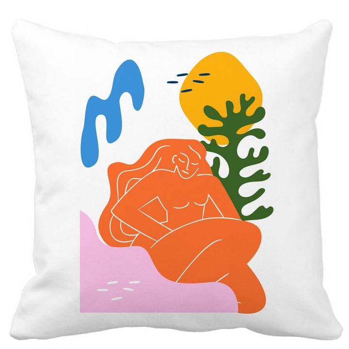 Dekoratív négyzet alakú párnahuzat Absztrakt matt 6, 40x40 cm