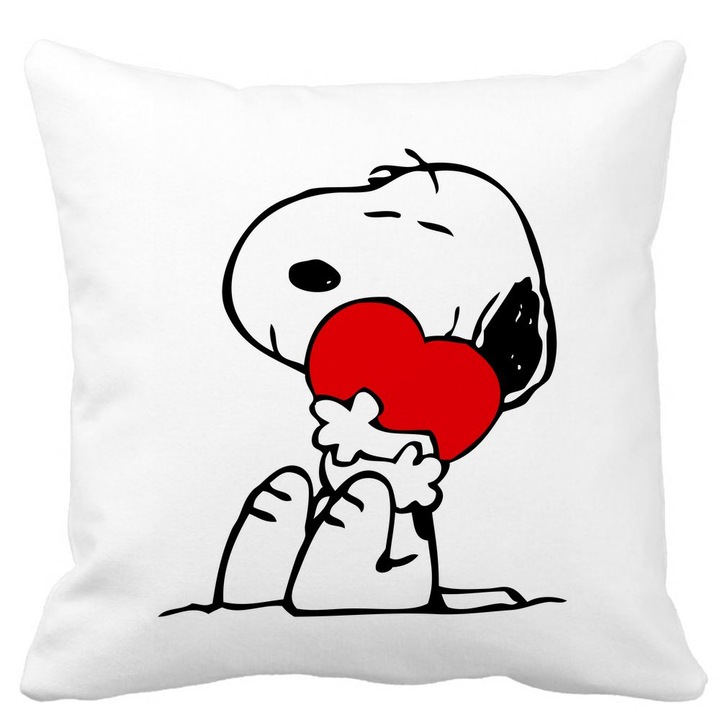 Mata Doggo Love Square dekoratív párnahuzat, 40x40 cm