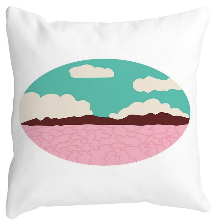 Dekoratív négyzet alakú szőnyeg Colorize párnahuzat, 40x40 cm