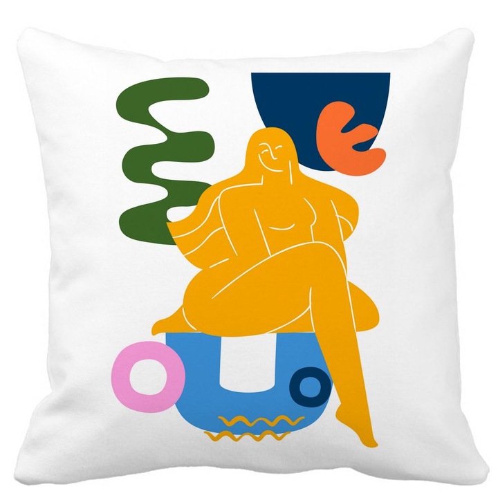 Dekoratív négyzet alakú párnahuzat Absztrakt matt 3, 40x40 cm