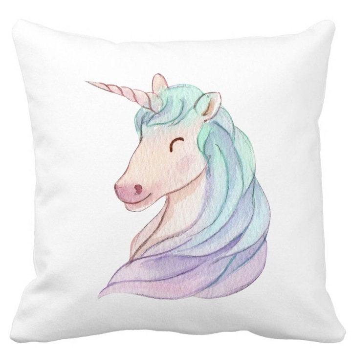 Square Mat Unicorns dekoratív párnahuzat, 40x40 cm