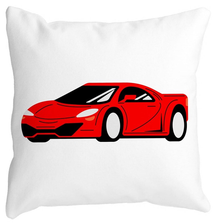 Dekoratív négyzet alakú párnahuzat Piros autószőnyeg, 40x40 cm