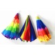 Mini Umbrela multicolora cu fixare pe cap, protectie ploaie ori soare