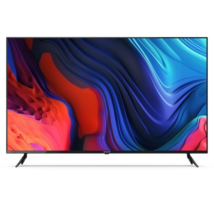 Телевизор Sharp 55FL1EA, 55" LED Android TV, 4K Ultra HD 3840x2160 Frameless, 1 000 000:1, DVB-T/T2/C/S/S2, Active Motion 600, 2x10W (6 ohm), HDR10, Dolby Digital, Dolby Vision, DTS:X, Google Assistant, Chromecast Built-in, 2xHDMI 2.1, SD card re 55FL1EA