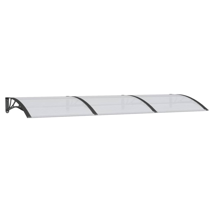 Навес за врата vidaXL, Черен, 300x100 см, Поликарбонат, 7.38 kg