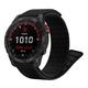 Curea de nylon pentru Garmin Fenix 5 / 6 / 7 / Instinct / Epix / Epix 2 / Forerunner 935 / 945 / 955, negru