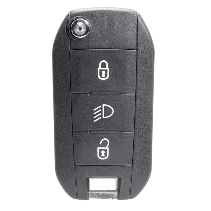 Cheie completa cu chip si telecomanda pentru Peugeot, Citroen, 3butoane, Far, 433Mhz, HU83, 46 Chip