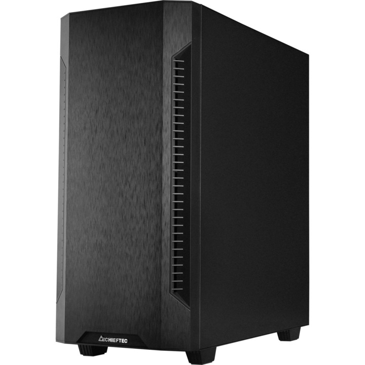 Компютърна кутия Chieftec Elox AS-01B-OP, Черен, Full Tower