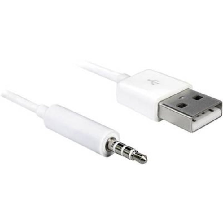 Delock USB-A apa > sztereo jack 3.5 mm apa 4 pin IPod Shuffle kábel, 1 m (167084)