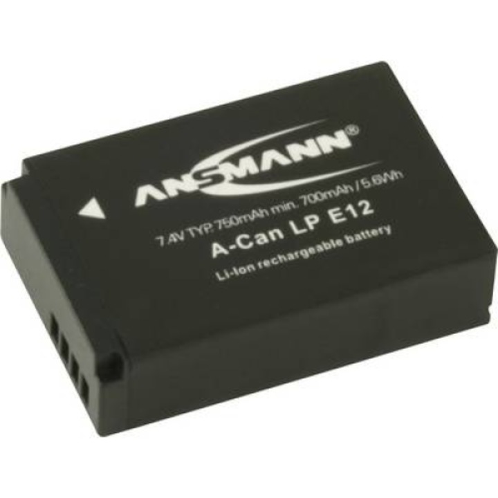 Батерия за камера LP-E12 Canon 7.4V 750 mAh, Ansmann (1400-0045)