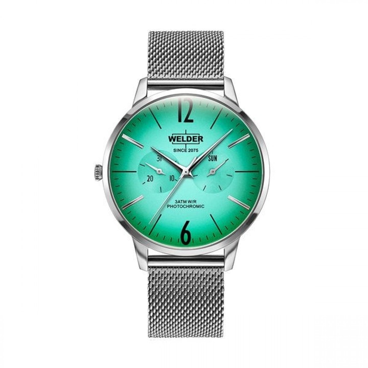 Ceas Barbati, Welder, Slim WWRS419 cadran verde, Argintiu, Argintiu