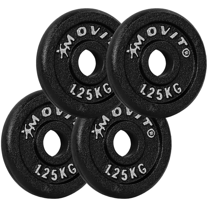 Set 4 x discuri, MOVIT® greutate 1,25 kg, fonta