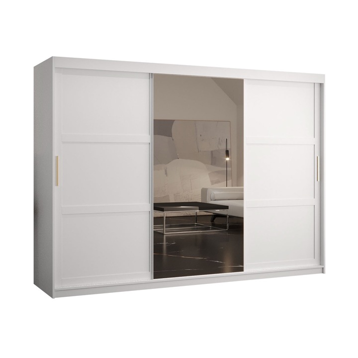 Dulap Terospito 2 250 cm, MIRJAN24, alb, 250x200x62 cm