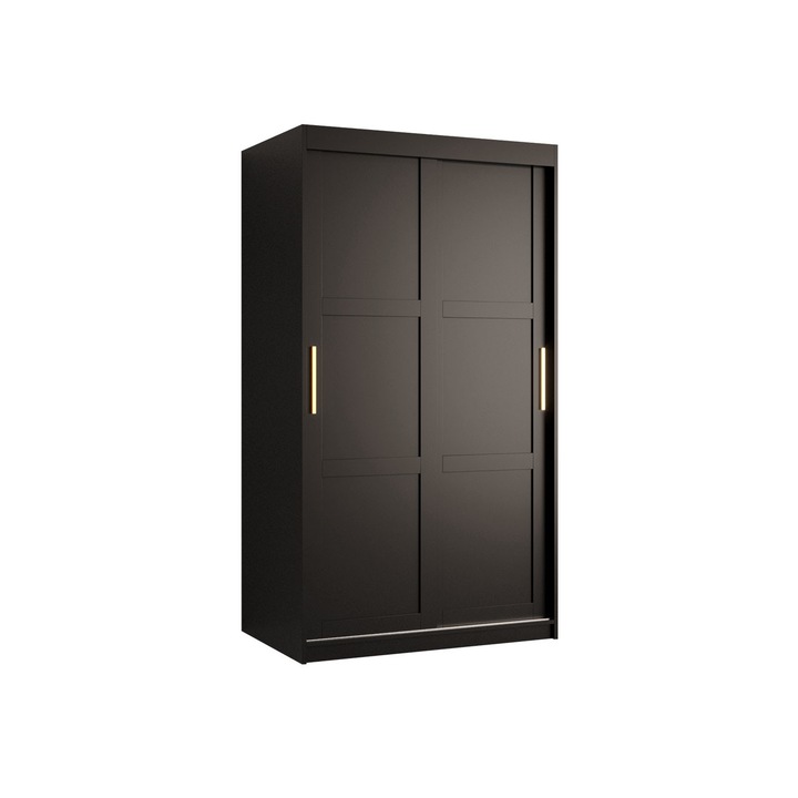 Dulap Terospito 1 100 cm, MIRJAN24, negru, 100x200x62 cm