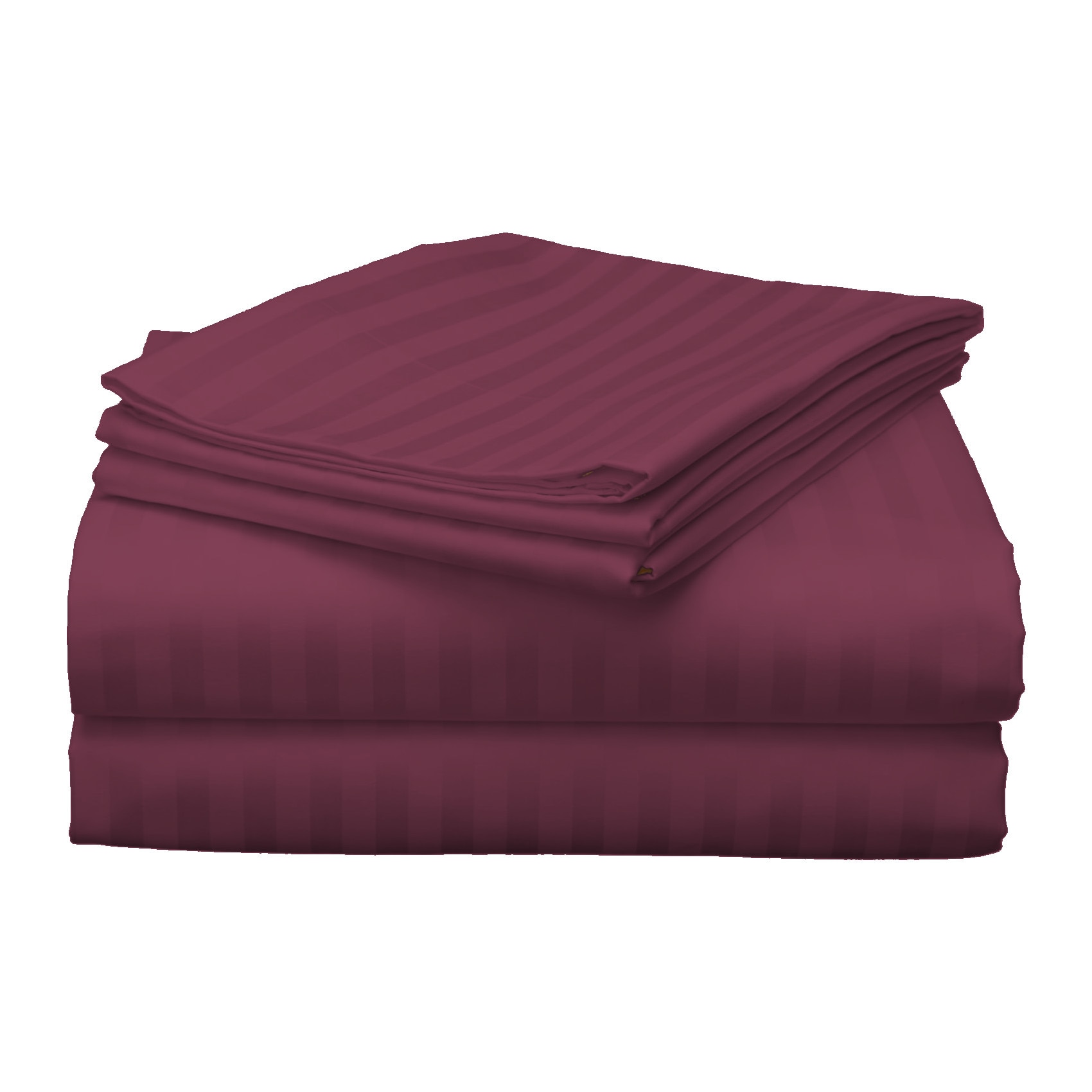 Cearsaf de pat dublu king size Damasc Policoton dunga 1 cm, 230 x 260