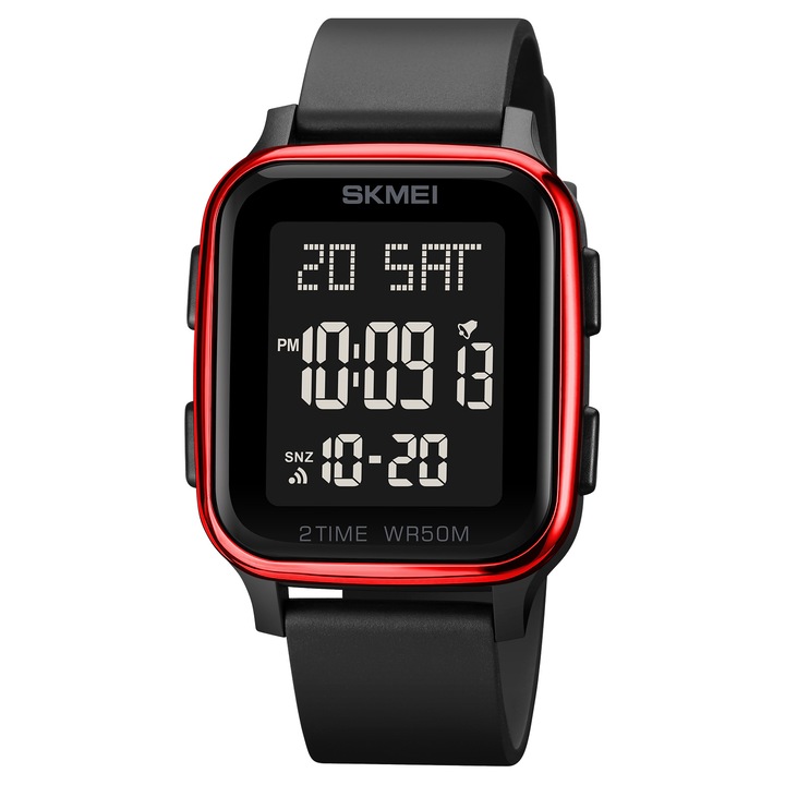 Мъжки часовник Skmei Sport Digital Casual Led Fashion Black/Red