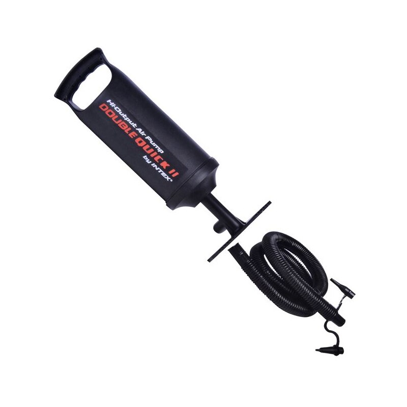 Pompa Intec Pompa manuala Intex, 3 duze diferite, Plastic, Aluminiu, 29 cm, Negru ...