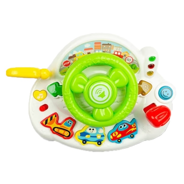 Oktató kormányos játék gyerekeknek Toyz Steering Wheel 393247, Multicolor