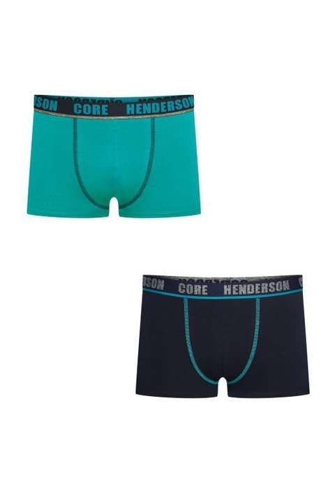 Комплект от 2 чифта боксерки Henderson Archer 39318, Green/Navy, Зелен/Тъмносин, 2XL