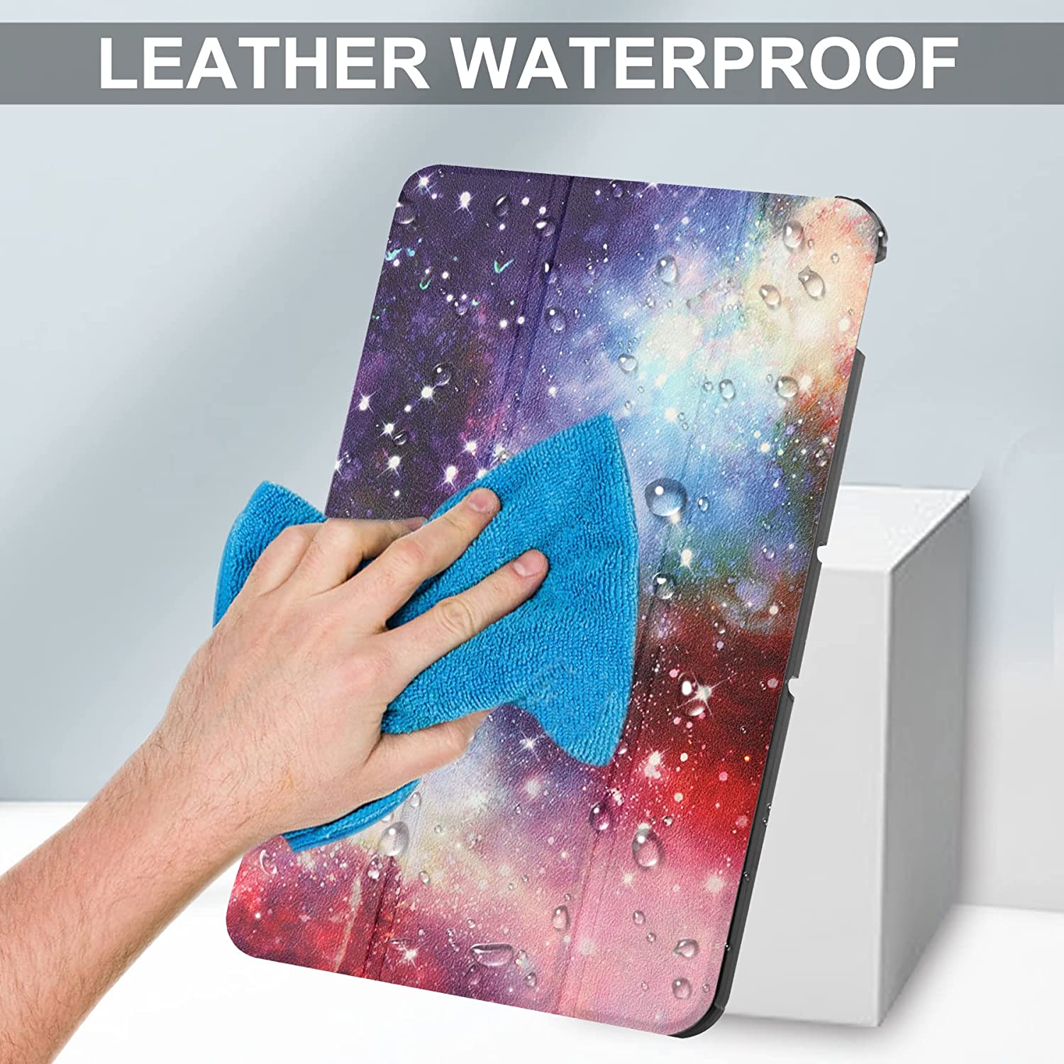 Husa Slim Sigloo, Smart Cover, Trifold, pentru tableta Nokia T21 2022, 10,4inch, model Galaxy