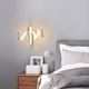 Lampa De Perete Cu Led, Comely, Aluminiu, Spirala Incrucisata, 220v, 20w, Lumina Calda, Alb