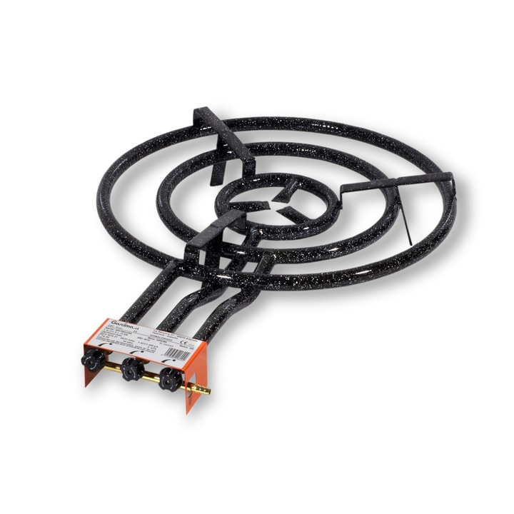 Pirostrie cu 3 arzatoare, diametru 60 cm, arzator gaz G-30, GPL, avizat CE, GRC20600