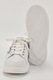 Karl Lagerfeld, Pantofi sport de piele si piele ecologica, Alb, Albastru, 38