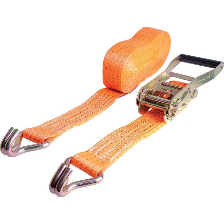 Chinga ancorare marfuri, lungime 10 metri, latime 50mm, rezistenta la rupere 5 tone