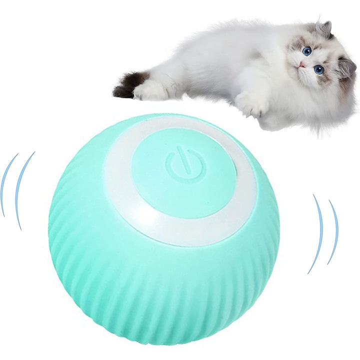 Jucarie inteligenta pentru pisici, Jeswo, Plastic, Verde