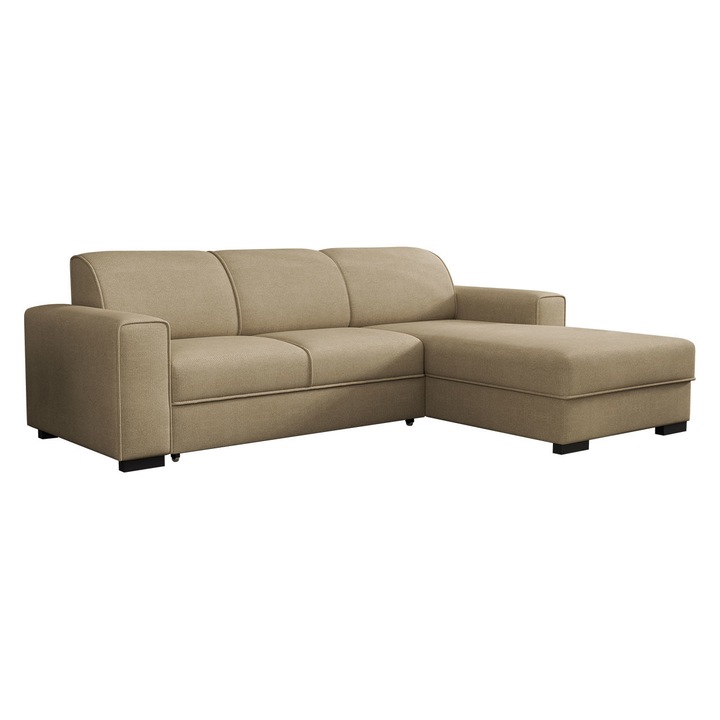 Coltar Karmittes, MIRJAN24, Dreapta, Bej, 260x182x90 cm