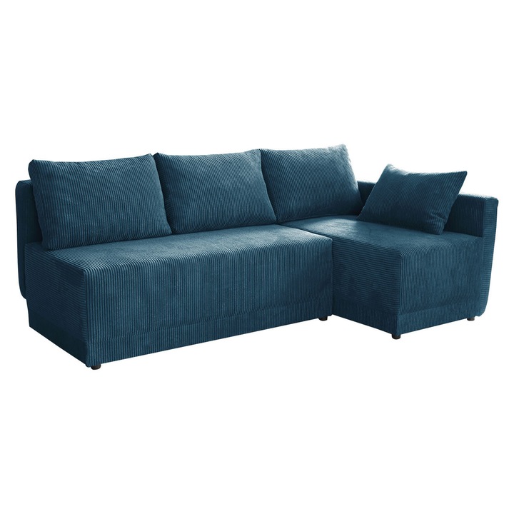 Coltar Piniata Reiat, Dreapta, MIRJAN24, Albastru, 210x135x85 cm