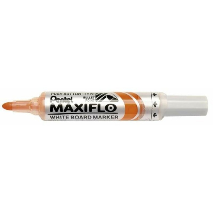 Маркер за дъска, PENTEL, Maxiflo MWL5M, 2,5 мм, оранжев